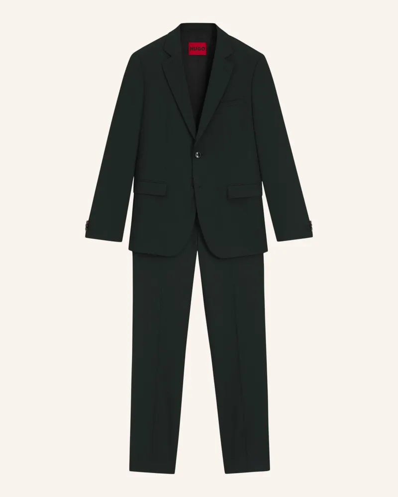 HUGO BOSS Business Anzug ARTI-HESTEN253X Extra-Slim Fit Grün