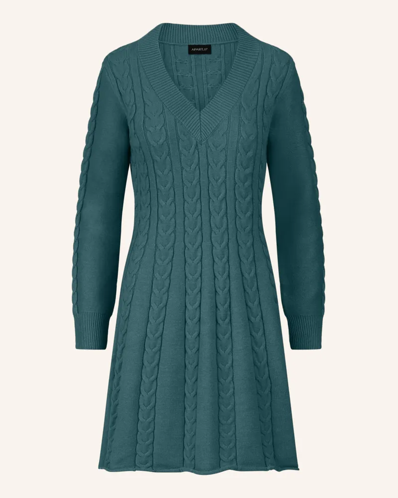 Apart Strickkleid Dunkelgrün