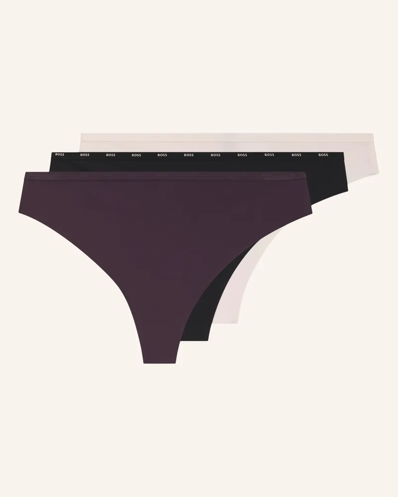 HUGO BOSS 3er-Pack Strings Micro schwarz Schwarz