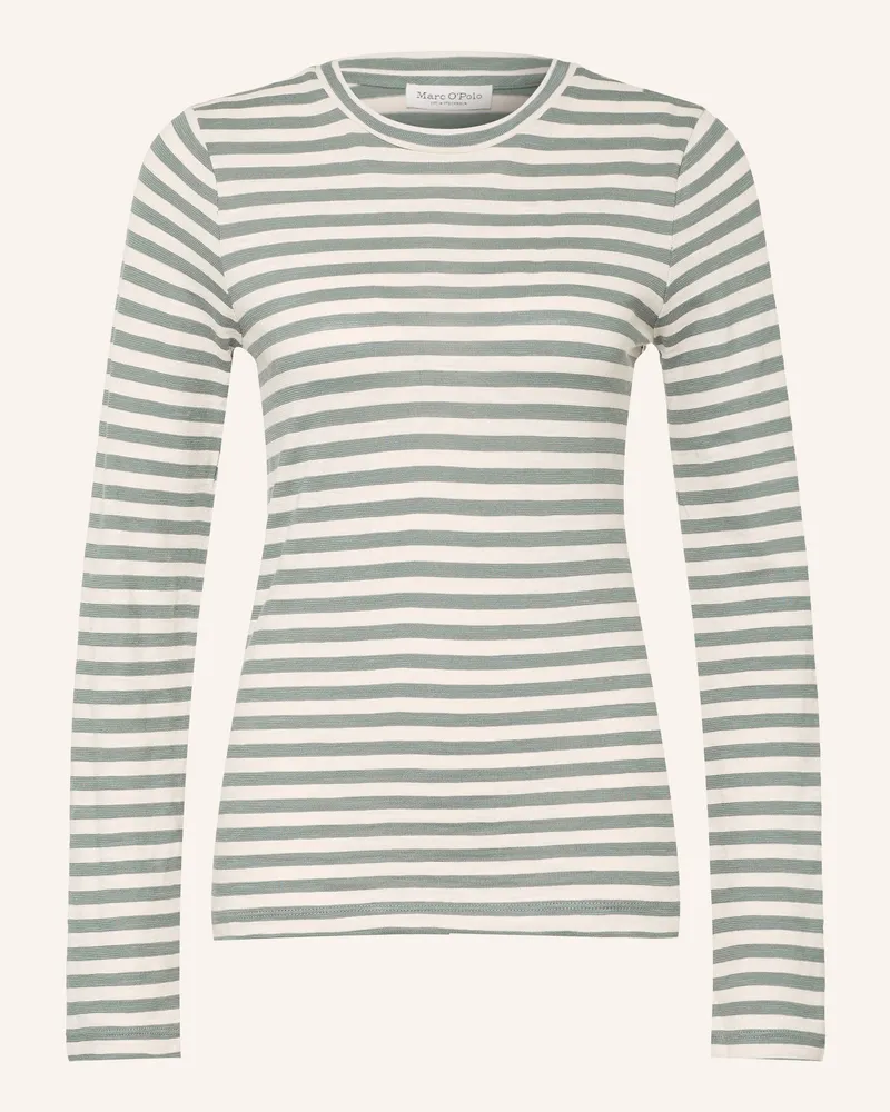 Marc O'Polo Longsleeve blau Ecru