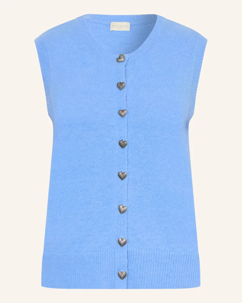 Milano Italy Strickweste blau Blau