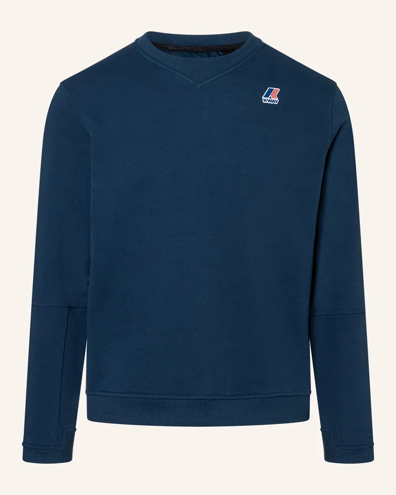 K-Way Sweatshirt Nael Poly Cotton blau Blau