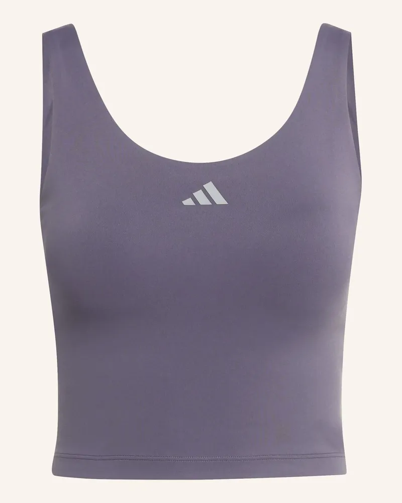 adidas 3-STREIFEN STUDIO ALL ME LIGHT SUPPORT TANK Lila