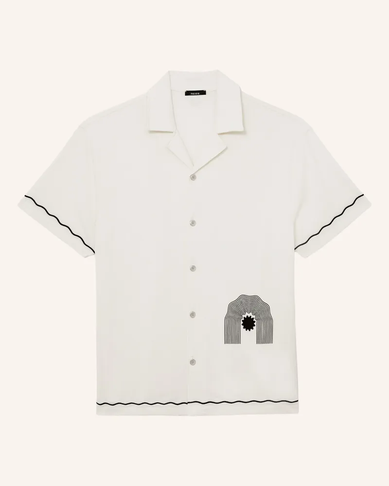 Reiss Resorthemd Solano Comfort Fit weiss Weiss