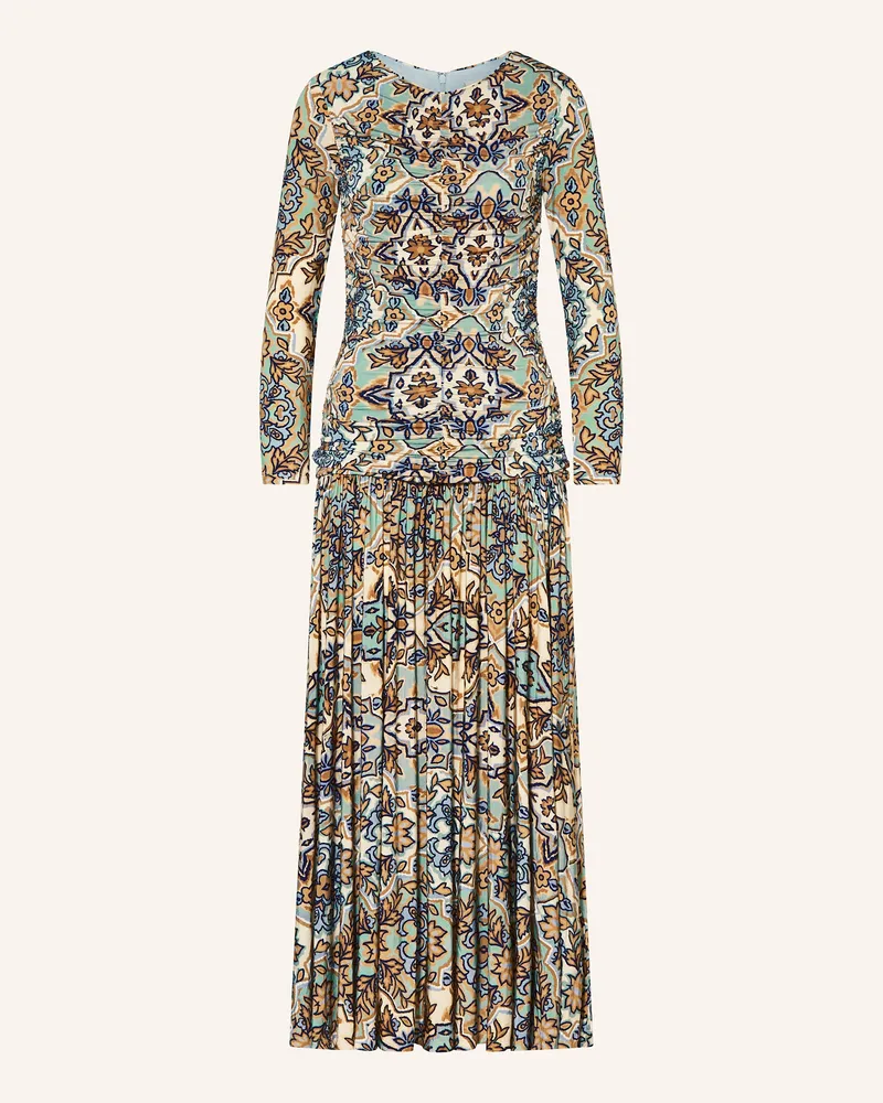 FARM Rio Jerseykleid WINTER TAPESTRY mit 3/4-Arm Beige