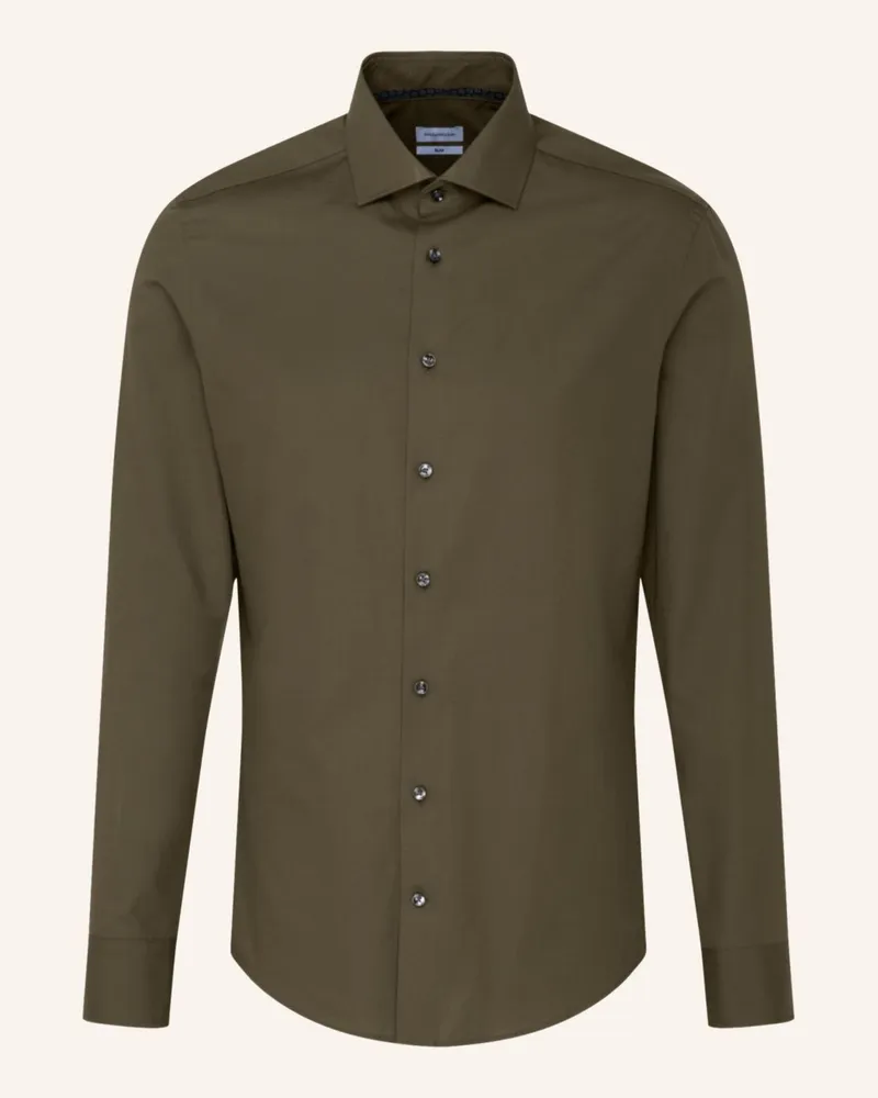 Seidensticker Business Hemd Slim Fit Grün