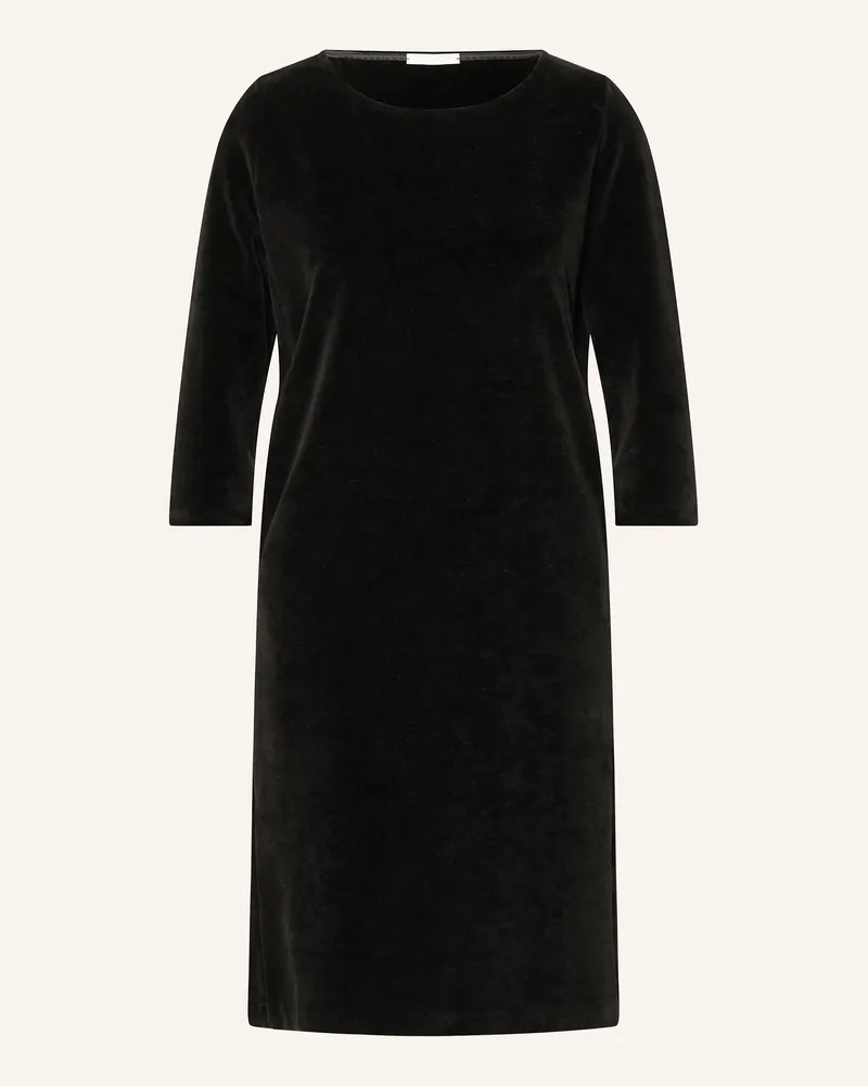 CIRCOLO 1901 Samtkleid mit 3/4-Arm Schwarz