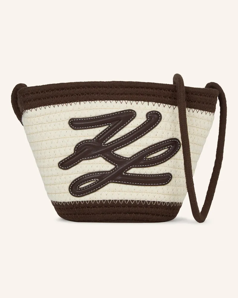 Karl Lagerfeld Strandtasche Dunkelbraun