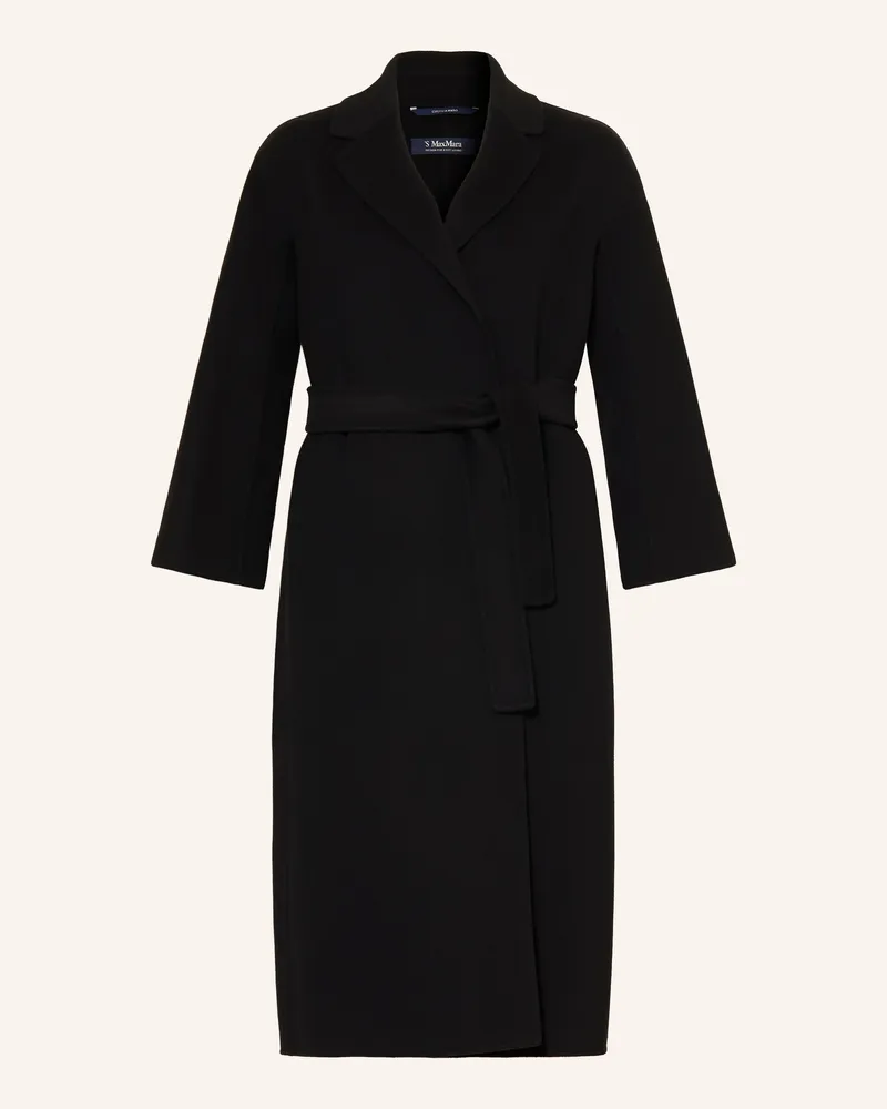 Max Mara Wollmantel Esturia schwarz Schwarz