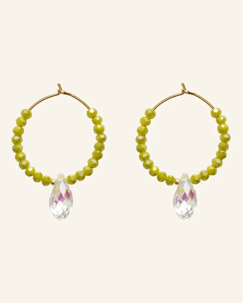 Anni Lu Ohrringe Cosmic Cactus Pale Olive By Glambou gold Gold