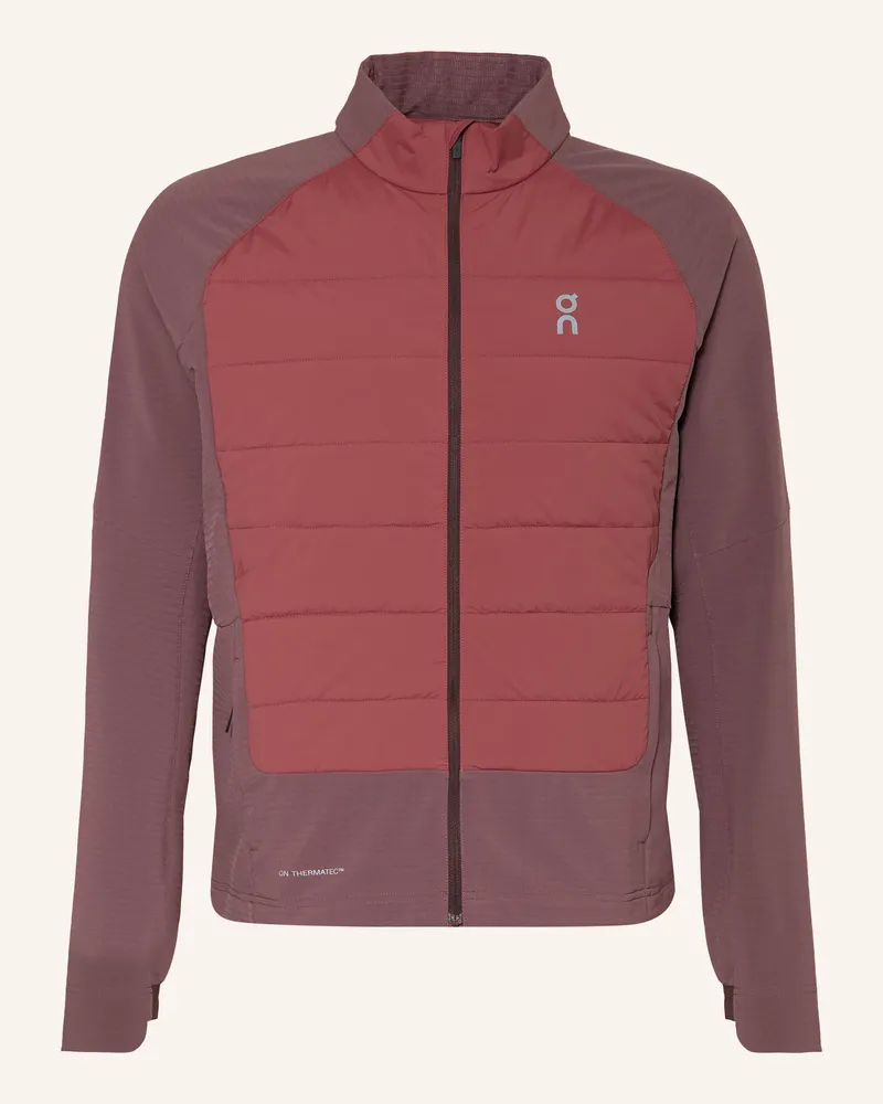 ON Hybrid-Laufjacke Weather rot Altrosa