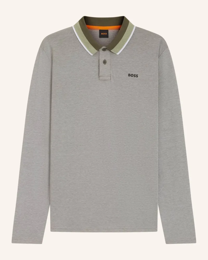 HUGO BOSS Poloshirt PEOXFORDLONG_1 Regular Fit Hellgrün