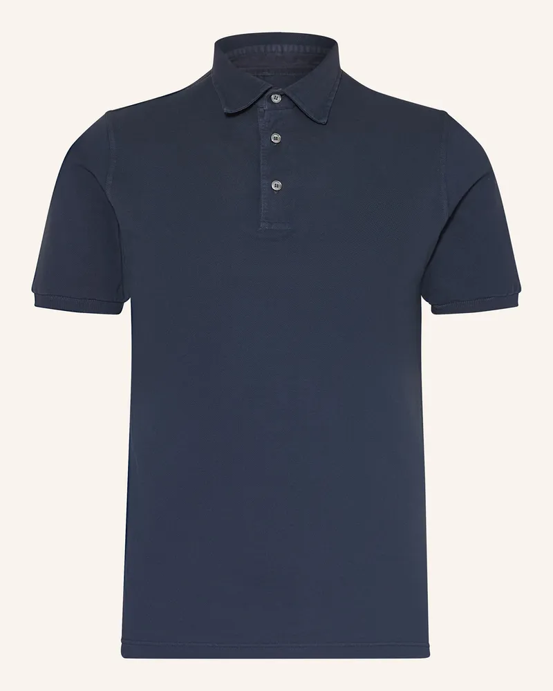 Fedeli Piqué-Poloshirt North blau Dunkelblau