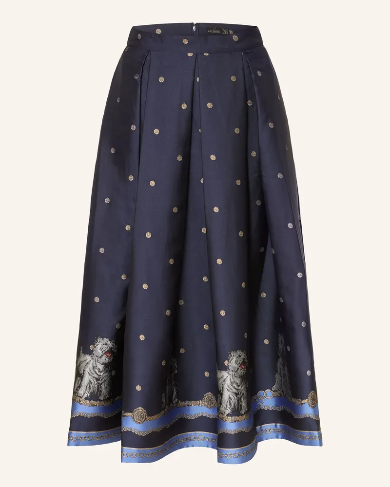 van Laack Rock VL-RANALY-PXLV mit Glitzergarn Dunkelblau