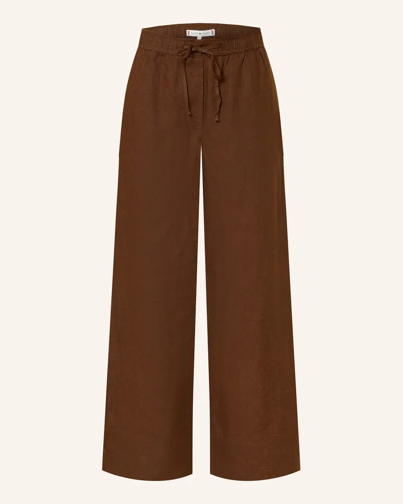 Tommy Hilfiger Leinenhose braun Braun