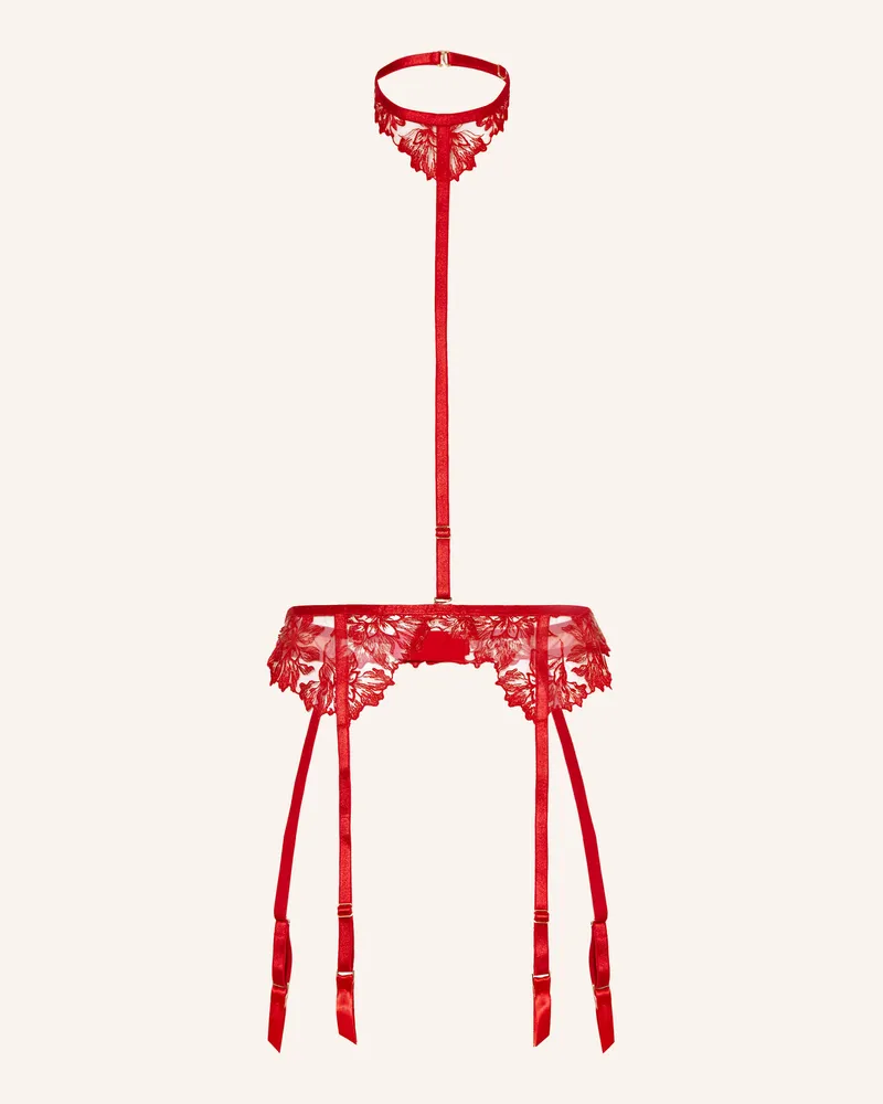 Bluebella Strumpfhalter SAMARA mit Harness Rot