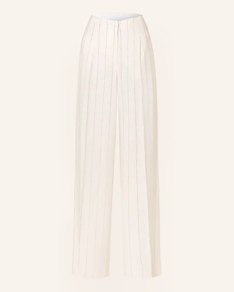 MARC AUREL Marlenehose Mit Leinen weiss Ecru