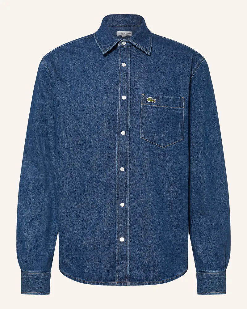 Lacoste Jeanshemd Regular Fit blau Blau