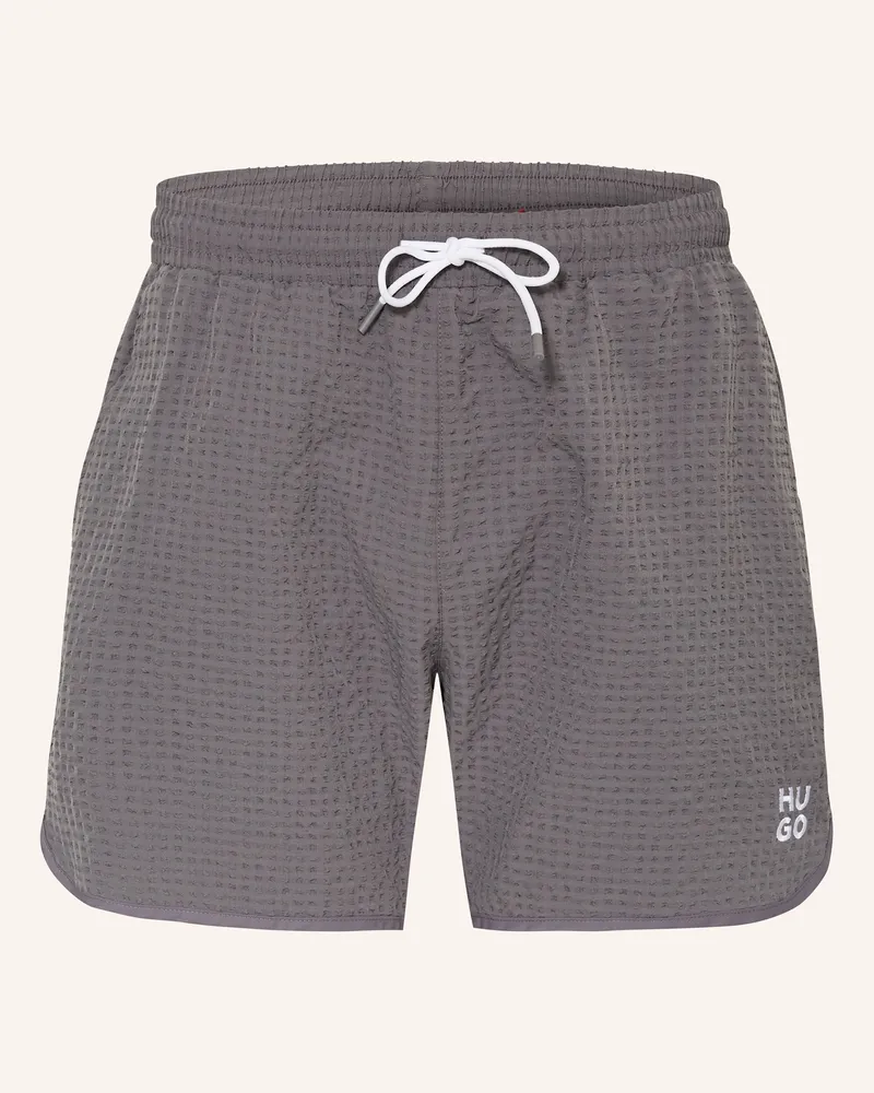 HUGO BOSS Badeshorts CHAFFLE Grau