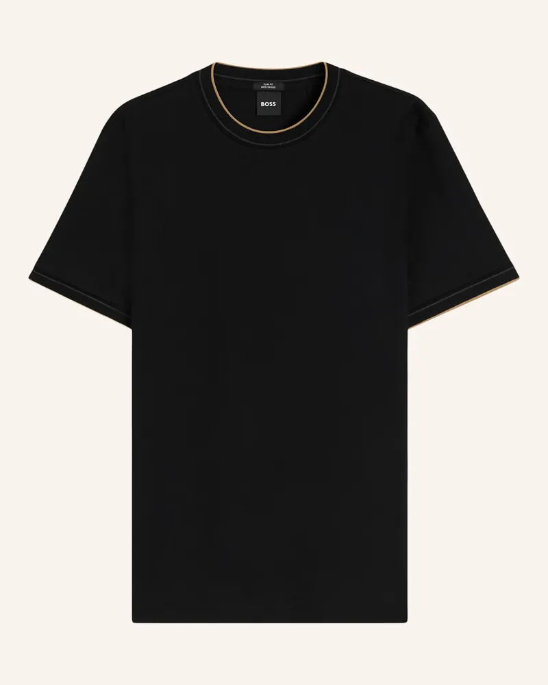HUGO BOSS T-Shirt H-Tessler 195 Slim Fit schwarz Schwarz