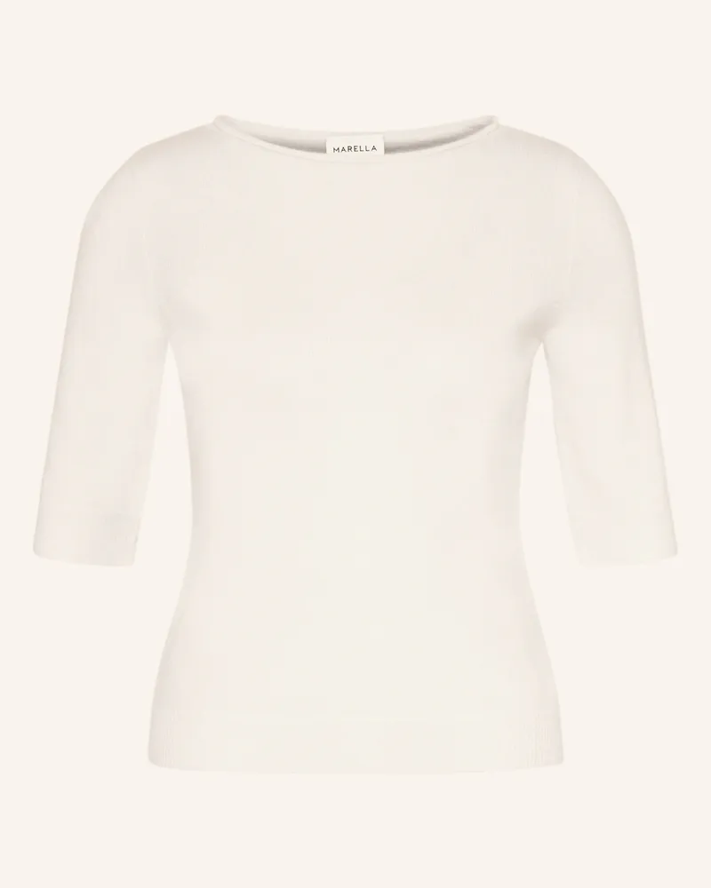 MARELLA Strickshirt mit 3/4-Arm aus Cashmere Ecru