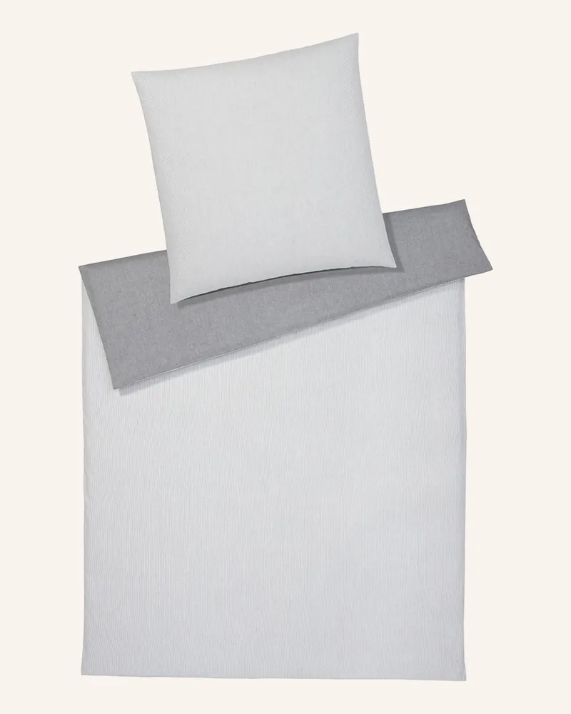 elegante Bettwäsche Tender grau Weiss