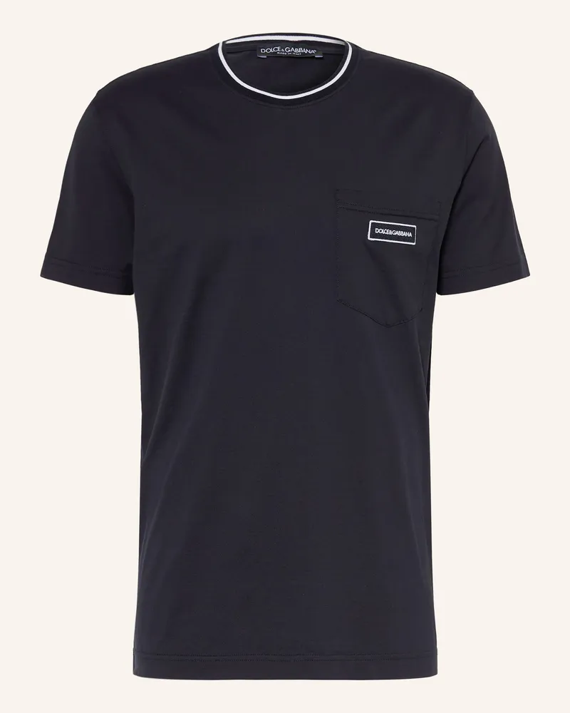 Dolce & Gabbana T-Shirt blau Dunkelblau