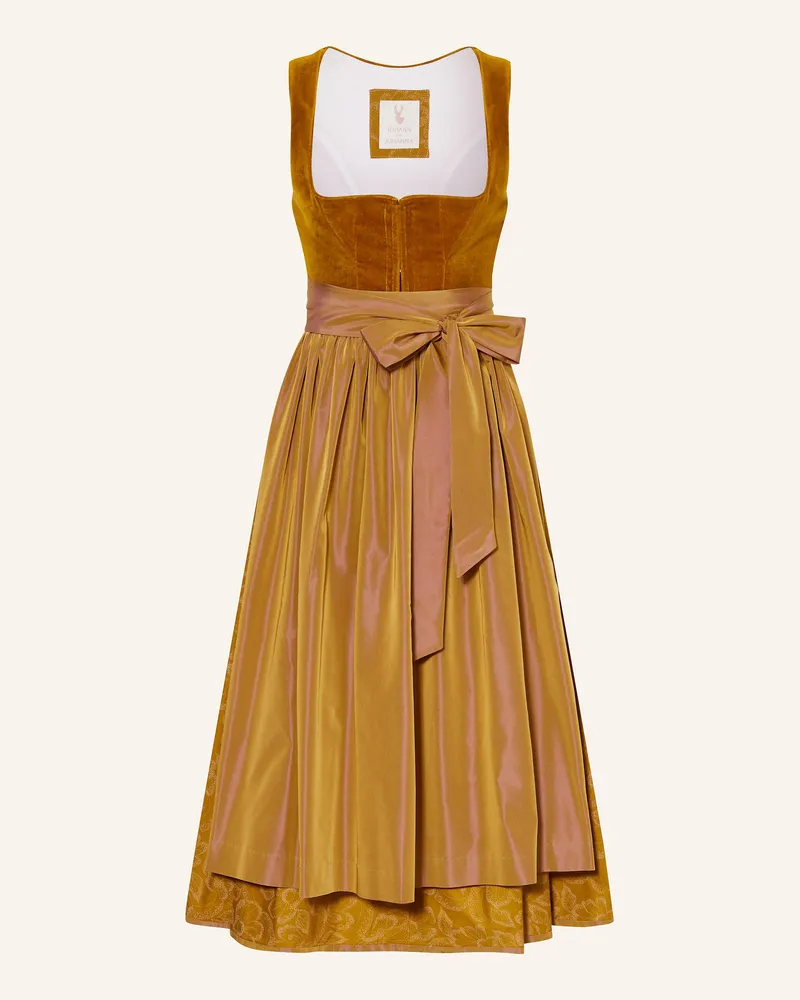 Johann & Johanna Dirndl gelb Dunkelgelb