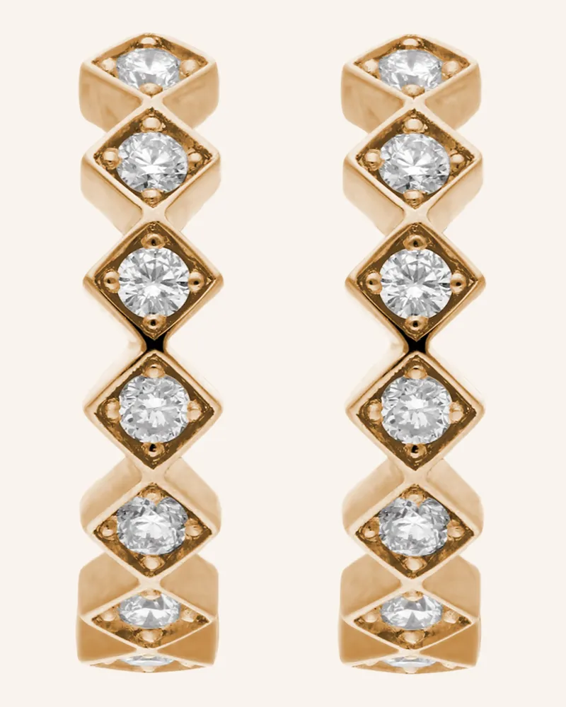 CADA Creolen MAYA HOOPS Roségold