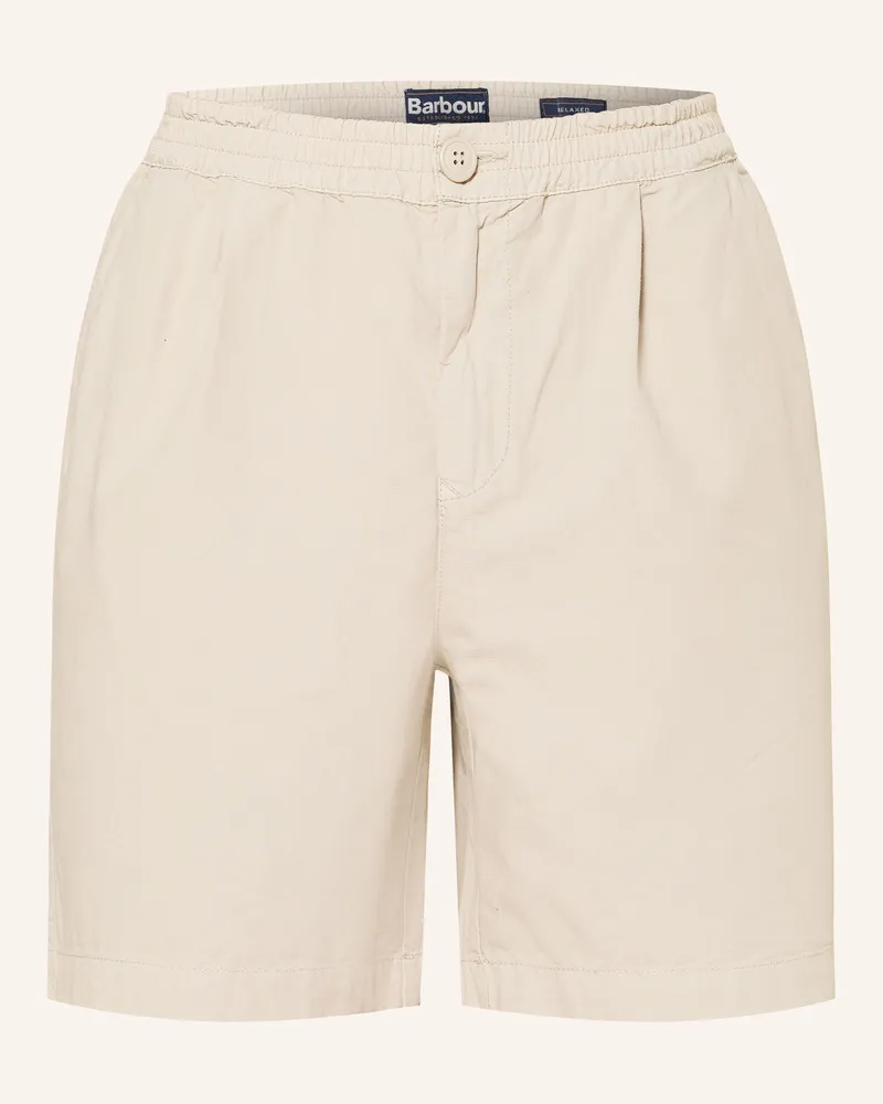 Barbour Shorts Rickfell Relaxed Fit weiss Ecru