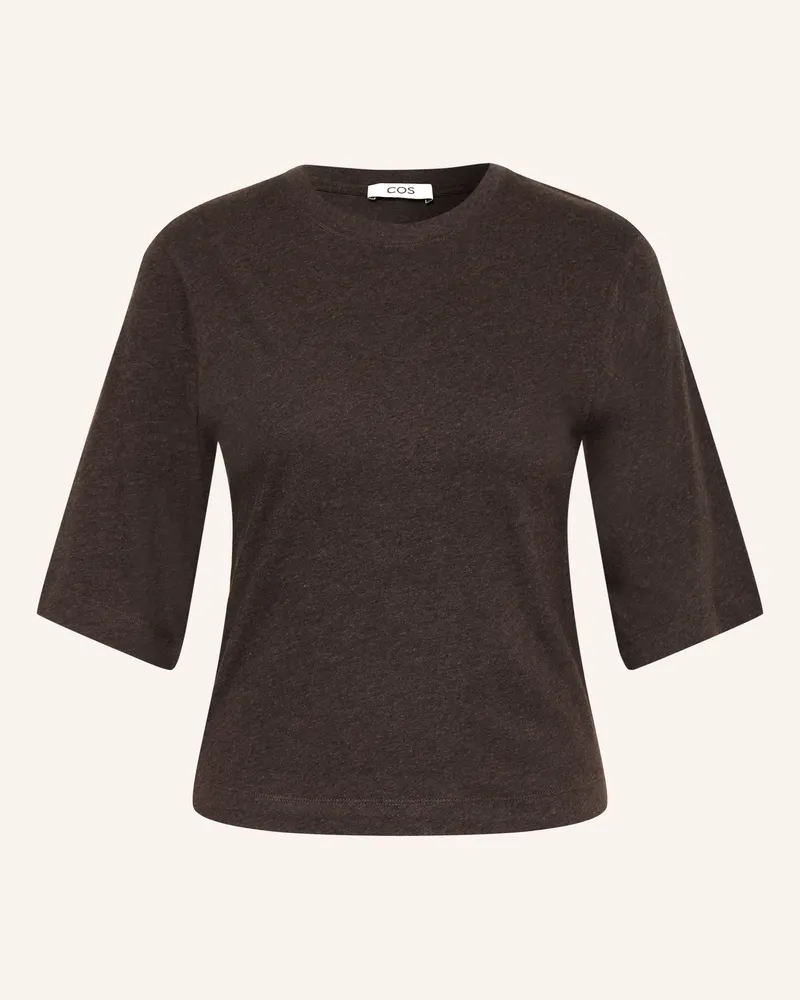COS Shirt Mit 3/4-Arm braun Dunkelbraun