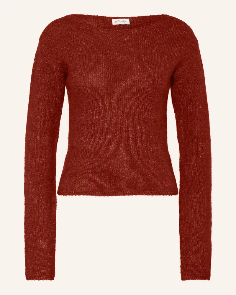 American Vintage Pullover East rot Dunkelrot