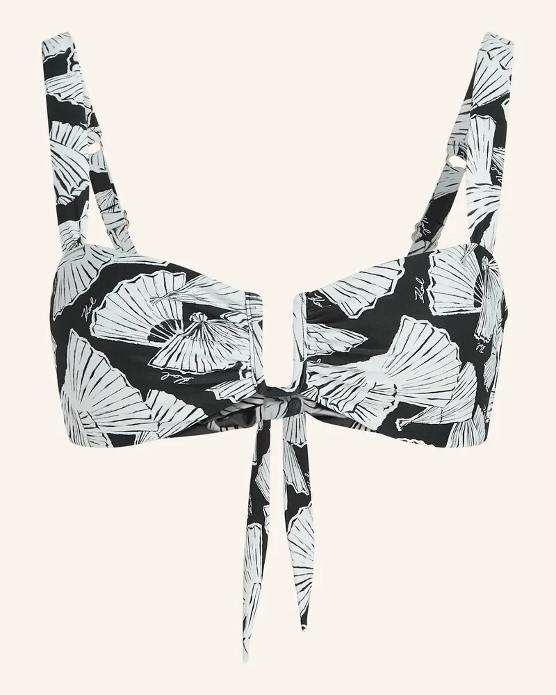 Karl Lagerfeld Bikini-Top schwarz Schwarz