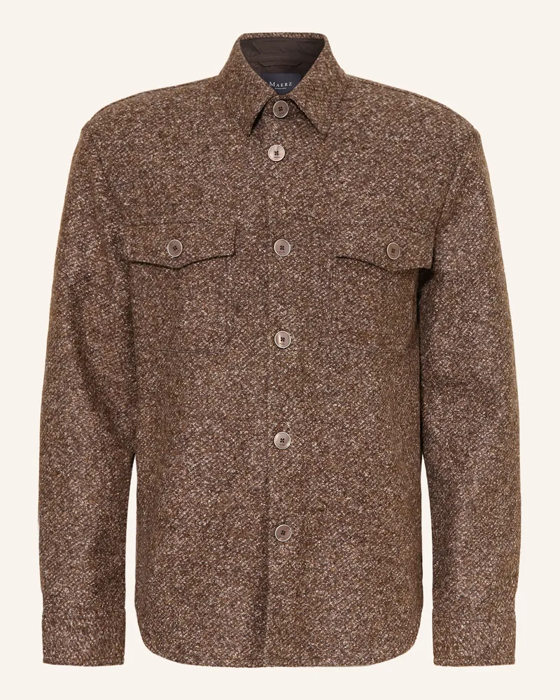 Maerz Hemd Slim Fit braun Dunkelbraun
