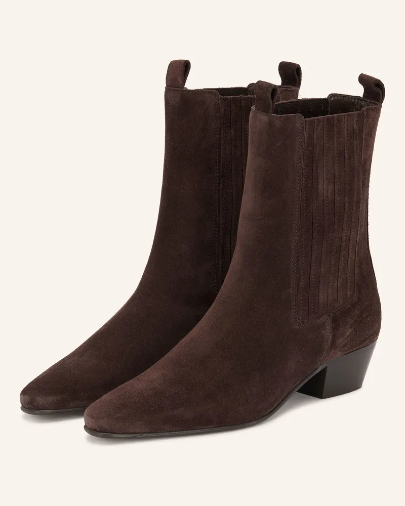 Mrs & HUGS Cowboy Boots braun Dunkelbraun