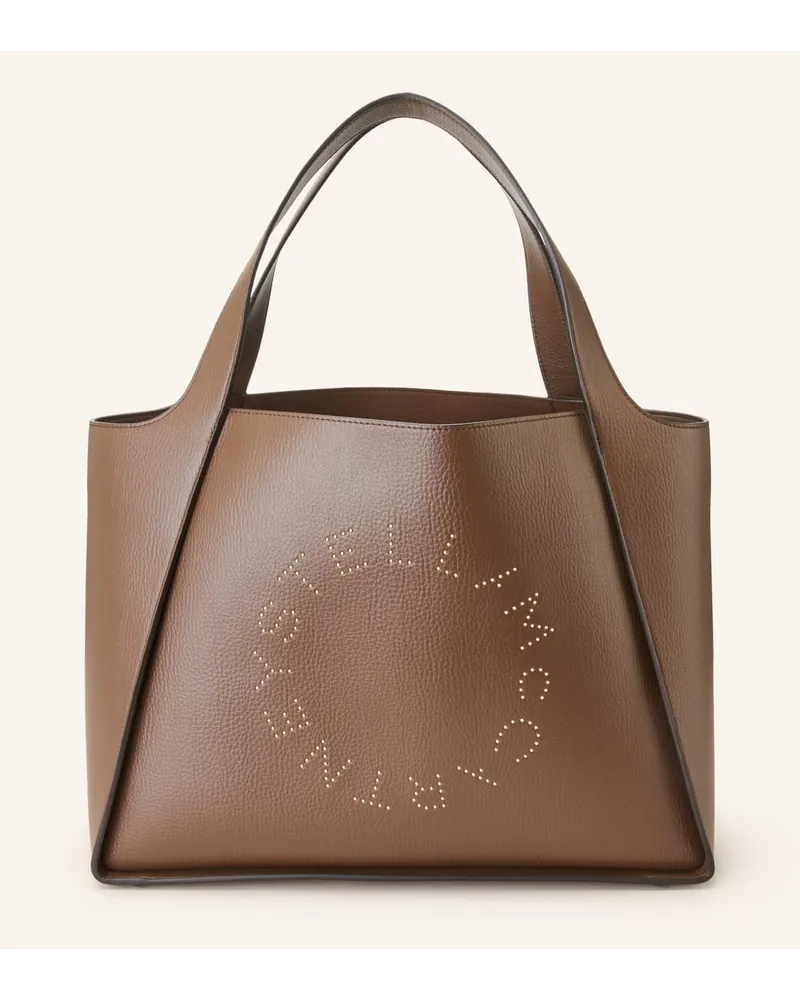 Stella McCartney Shopper mit Pouch Braun