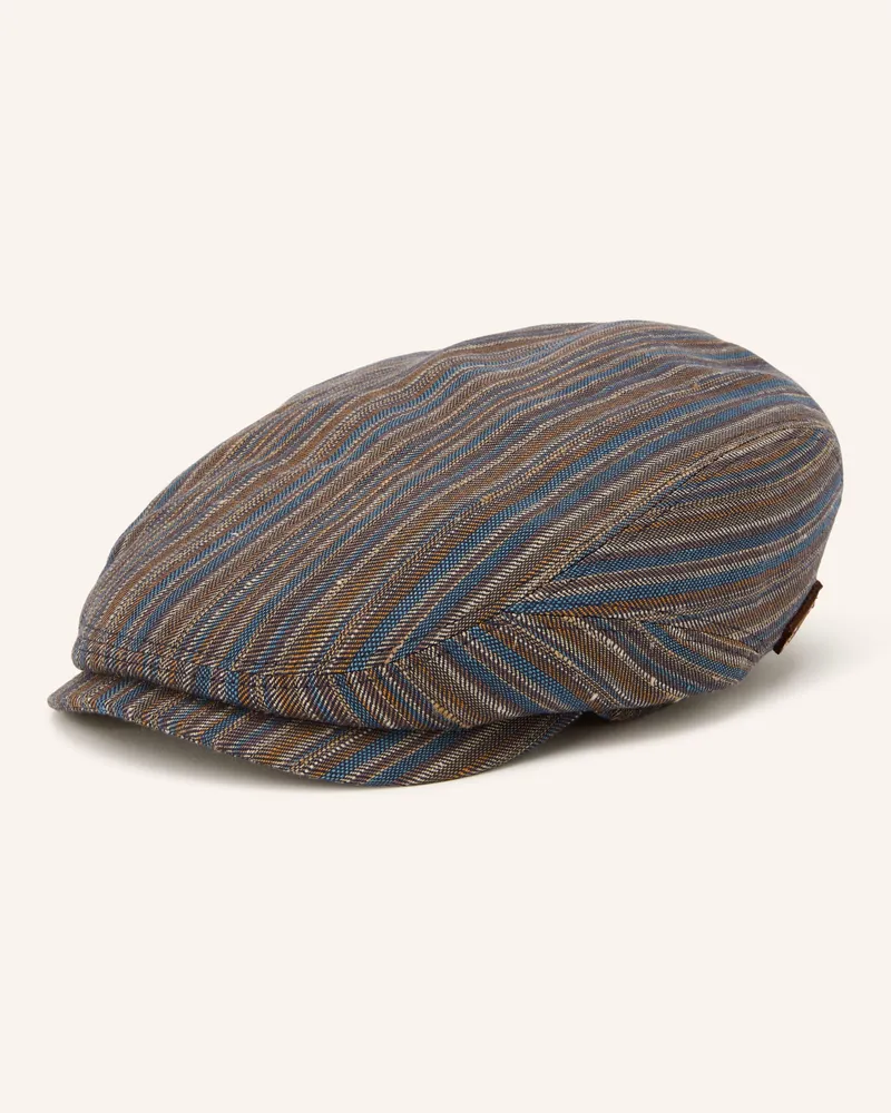Stetson Schiebermütze Mit Leinen blau Blau