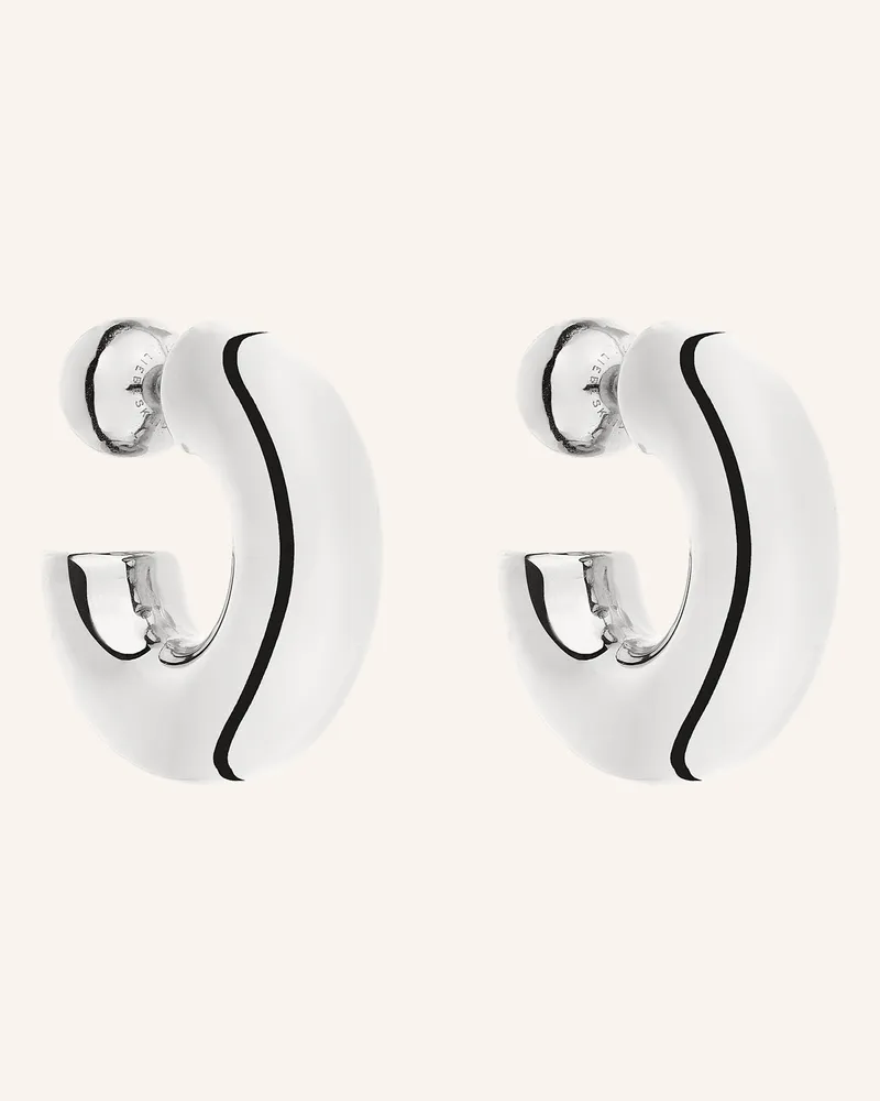 Liebeskind Creolen  Aus  Edelstahl silber Silber