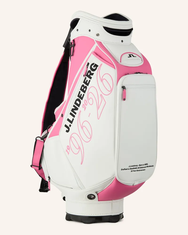 J.Lindeberg Golftasche weiss Pink