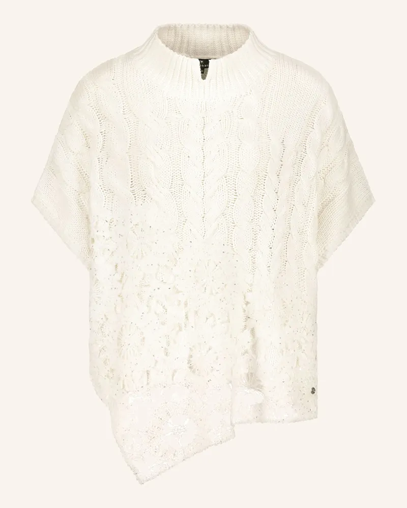 monari Pullover mit Pailletten Ecru