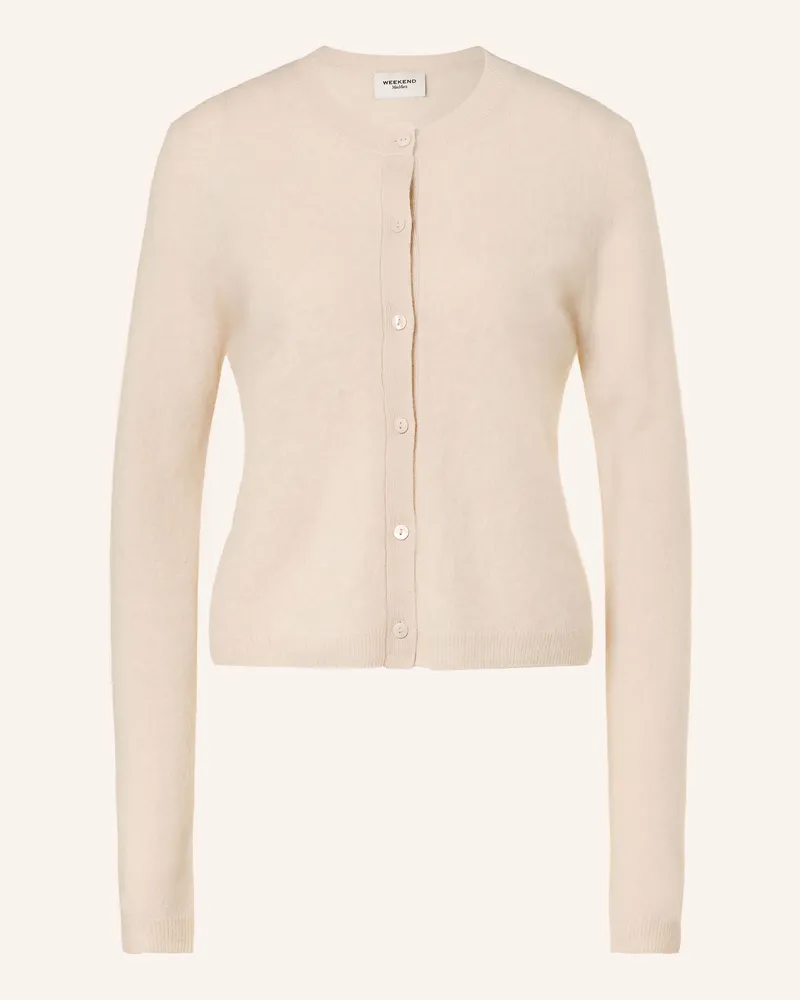 Max Mara Strickjacke Esposto beige Creme