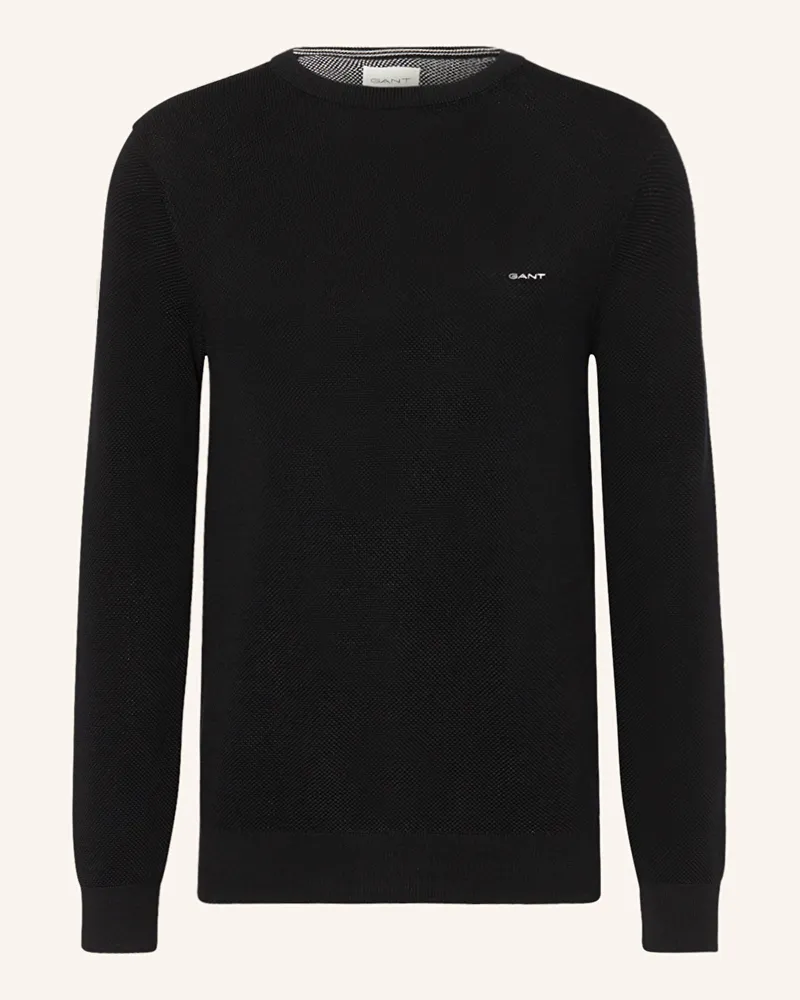 Gant Pullover schwarz Schwarz