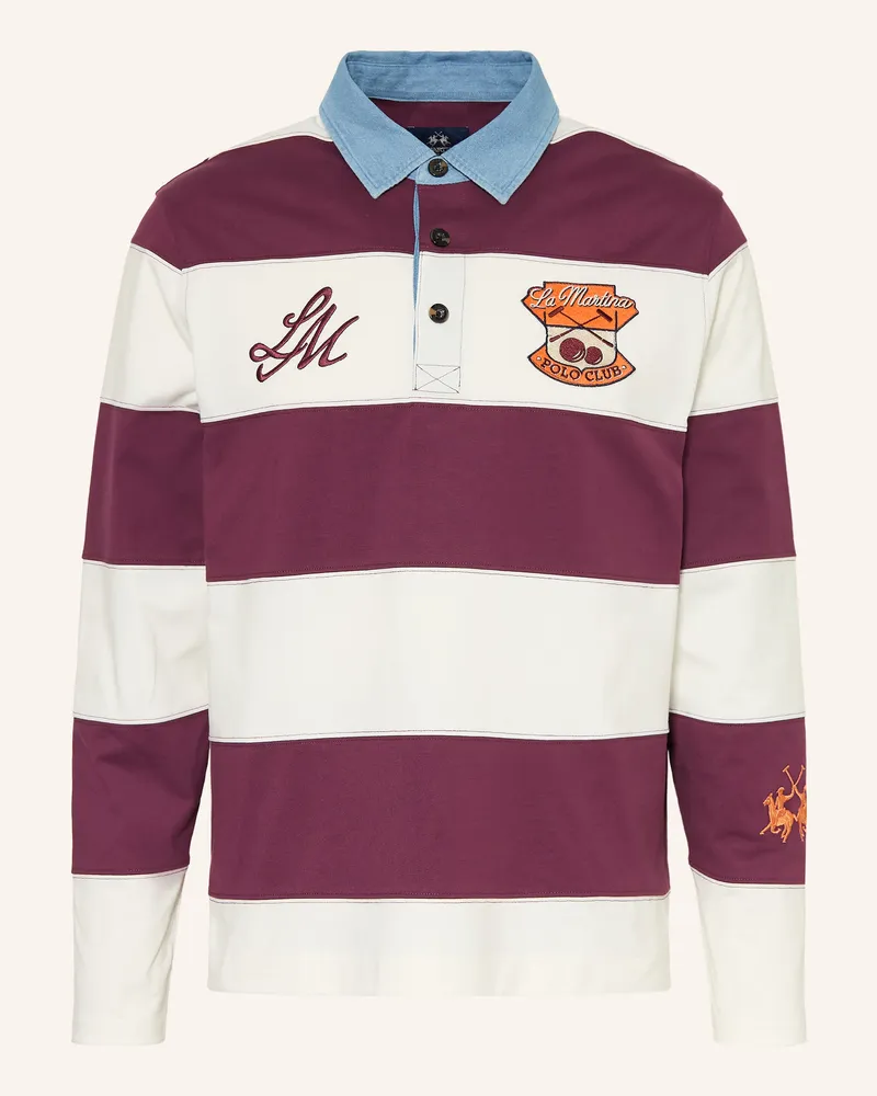 La Martina Rugbyshirt Creme
