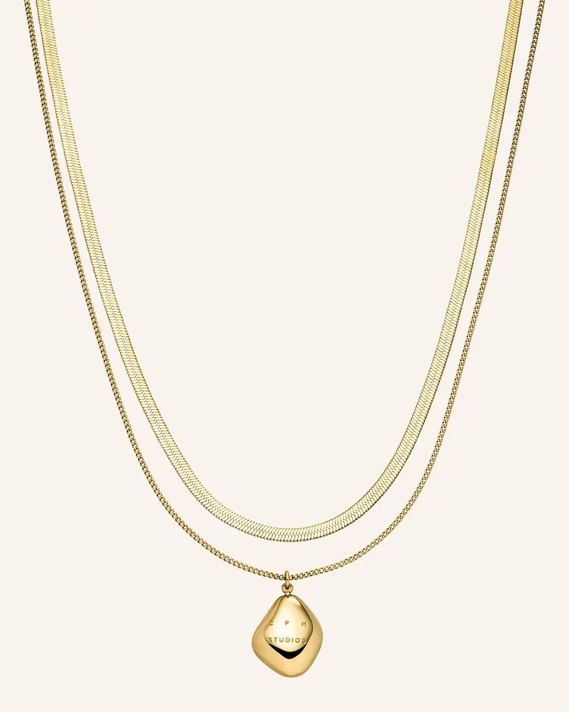 Copenhagen Halskette  Aus  Edelstahl gold Gold