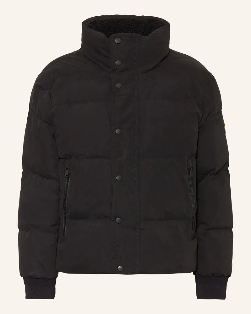 HUGO BOSS Steppjacke Ocamp schwarz Schwarz