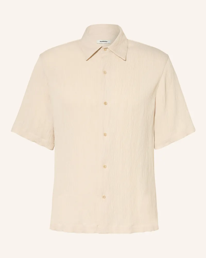 Sandro Kurzarm-Hemd Regular Fit beige Beige