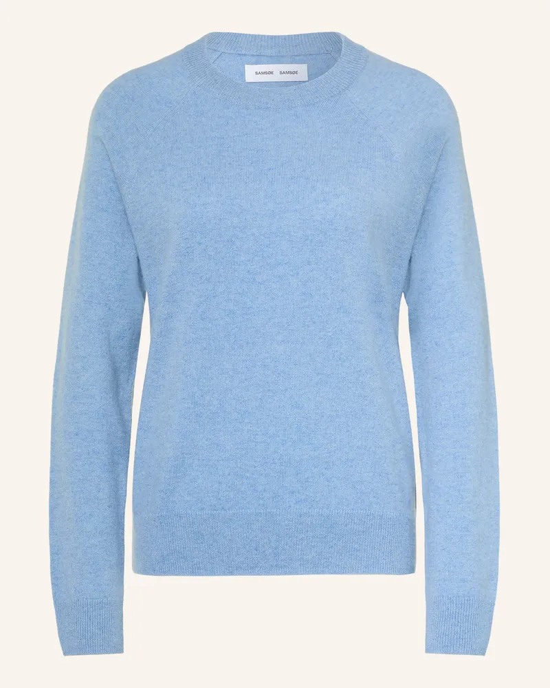 Samsøe & Samsøe Cashmere-Pullover Boston blau Hellblau