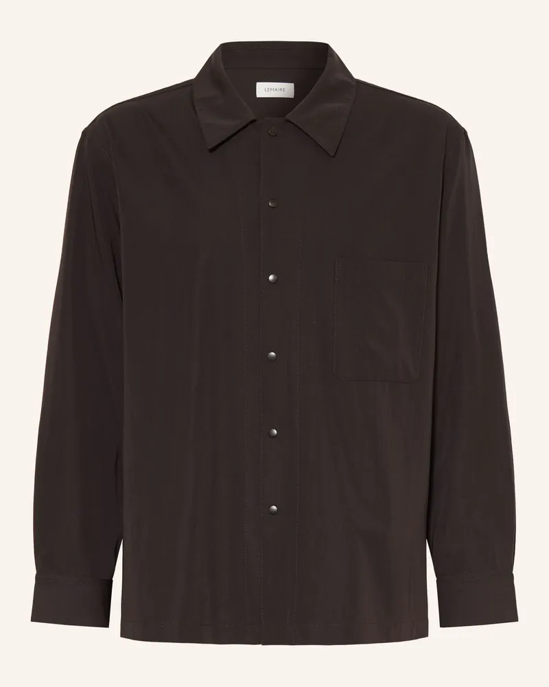 Christophe Lemaire Hemd Comfort Fit braun Dunkelbraun