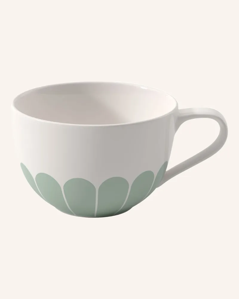 Villeroy & Boch Cappuccino-Tasse Fleur Vert gruen Grün