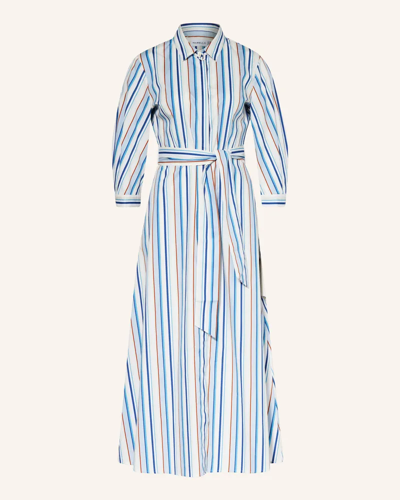 MARELLA Hemdblusenkleid JUTTA mit 3/4-Arm Hellblau